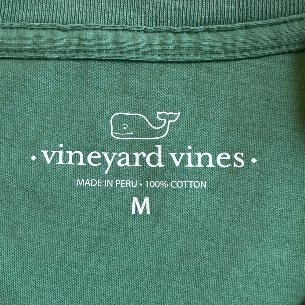 VINEYARD VINES Soccer Graphic Tee Shirt Green White Short Sleeve Cotton Men's M - Picture 8 of 12